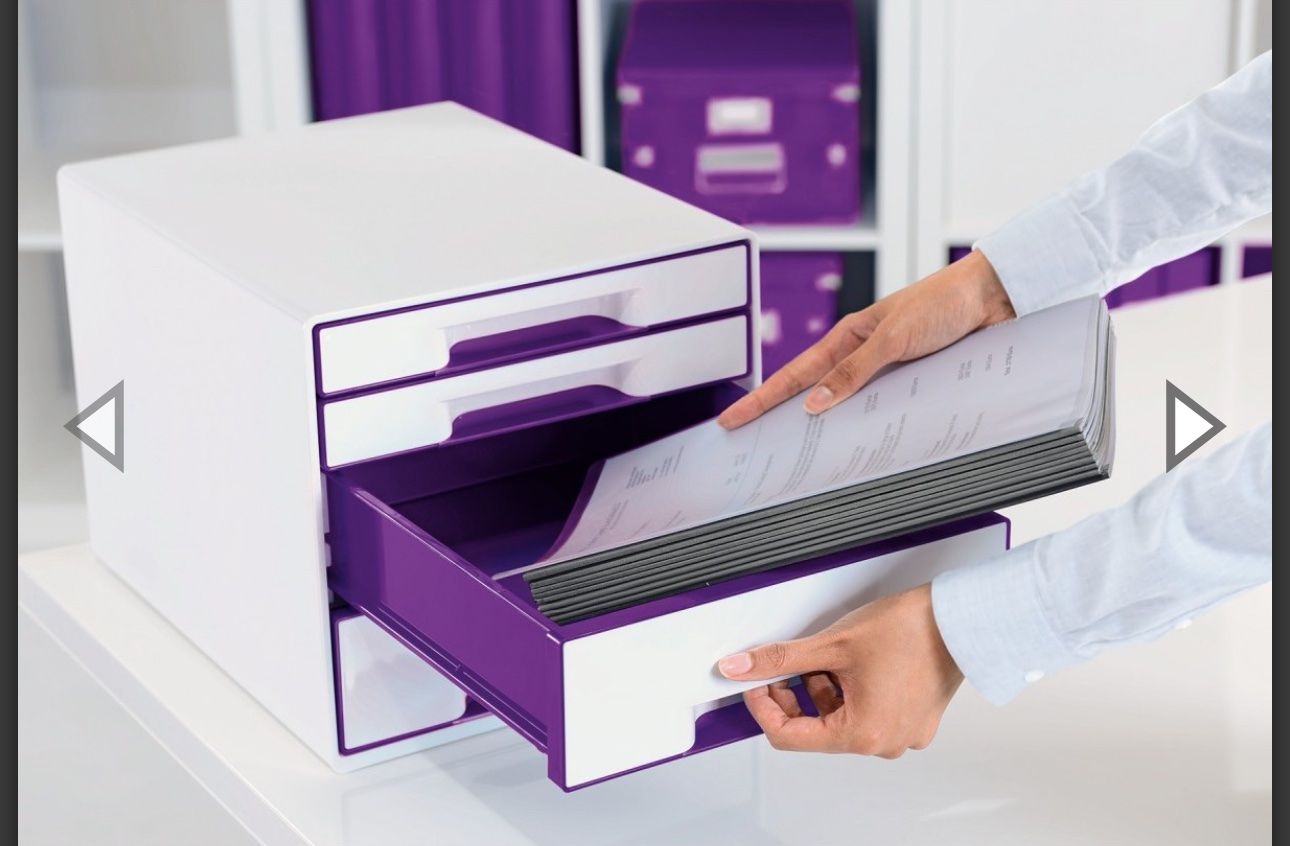 Contenitori & Simili: neue Leitz Schubladenbox Wow Cube 4, Purple – Nuovo e nell'imballaggio originale da Necker venduto da liq24 2