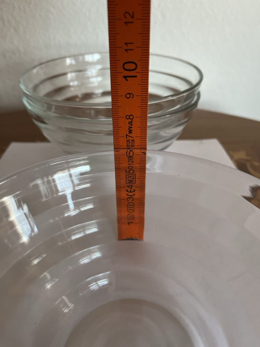 Ciotole: 3 Glasschalen gerippt transparent – Usato da Dübendorf venduto da Gfenni 3