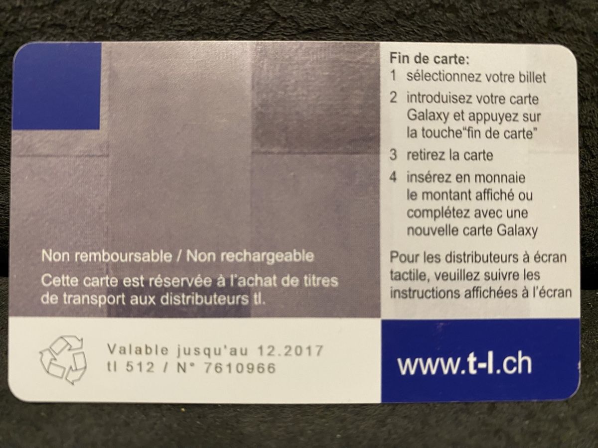 Schede telefoniche: Carte TL 512 – Usato da Lausanne venduto da babacard10 1