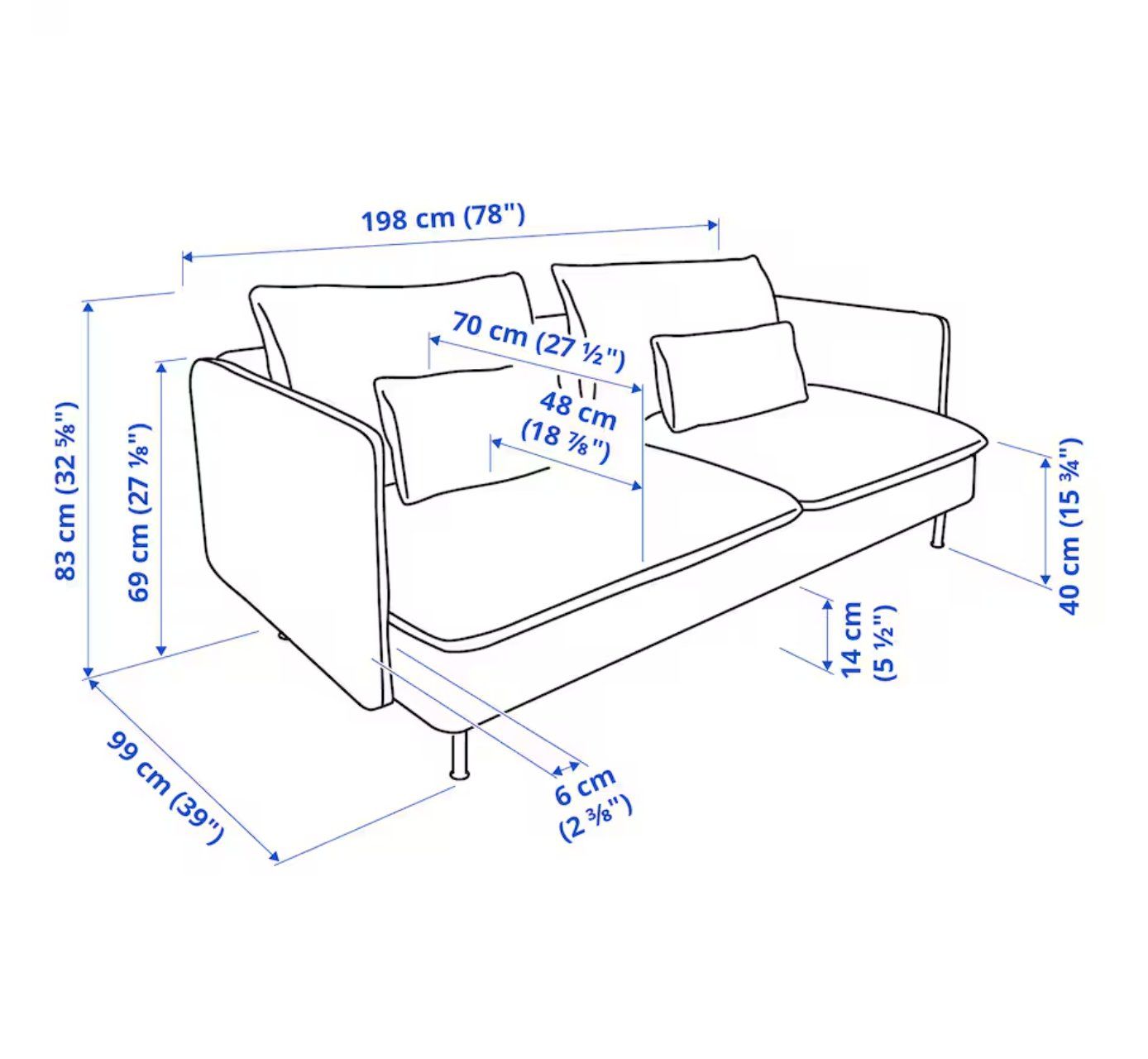 Ikea Divani: SÖDERHAMN 3er-Sofa & Hocker, Gunnared beige - Bezug waschbar – Usato da Aarburg venduto da ste_clp7 6