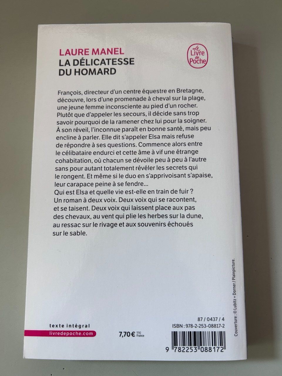 Libri: Libro "La délicatesse du homard" Laure Manel – Usato da Giubiasco venduto da LorisVale 1