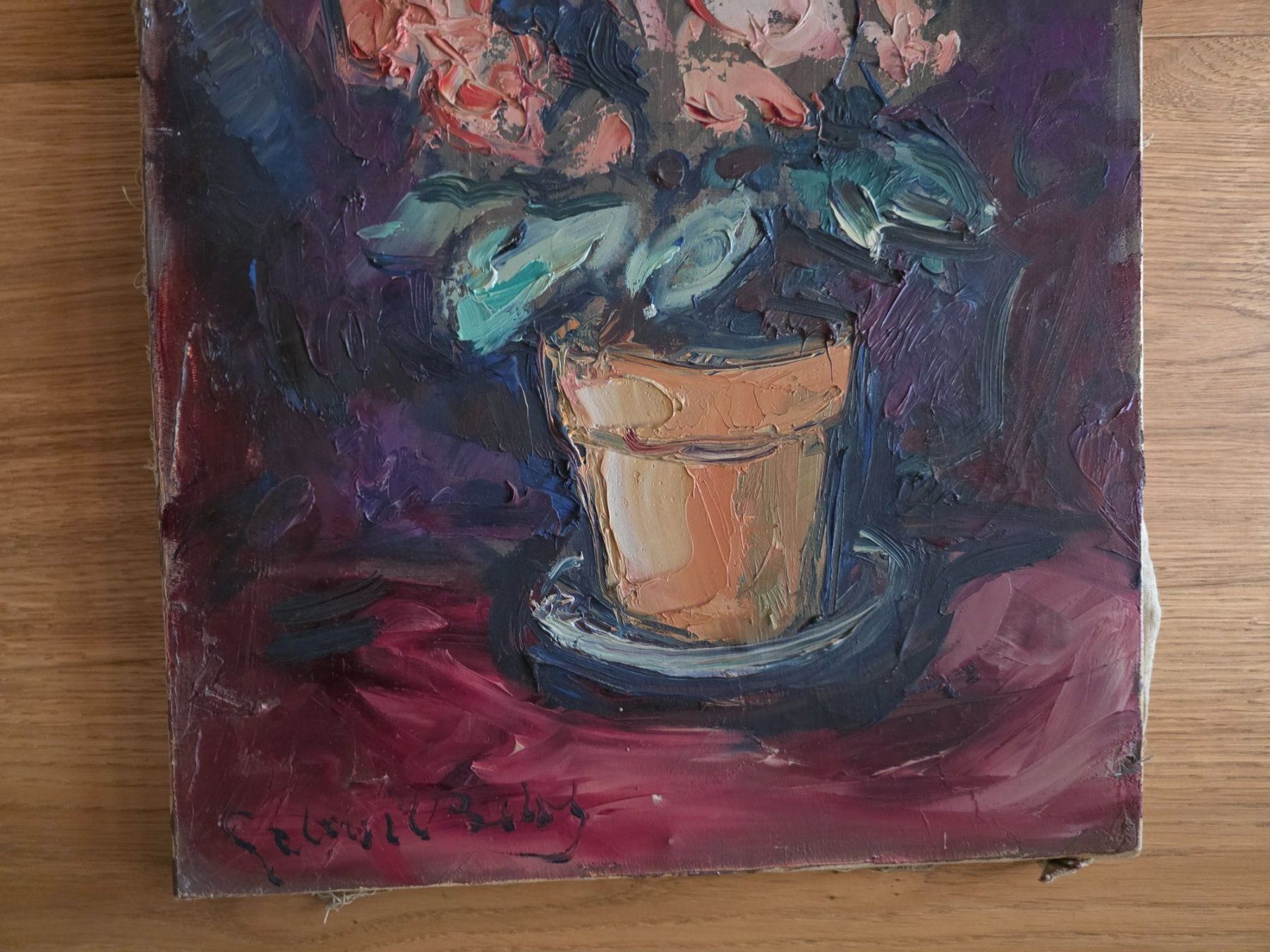 Dipinti: Gabriel Belos - antikes Öl-Bild Gemälde 1957 – Usato da Walterswil BE venduto da Lonitti 5