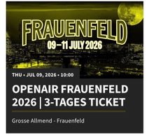 Openair Frauenfeld 3 Tages Ticket