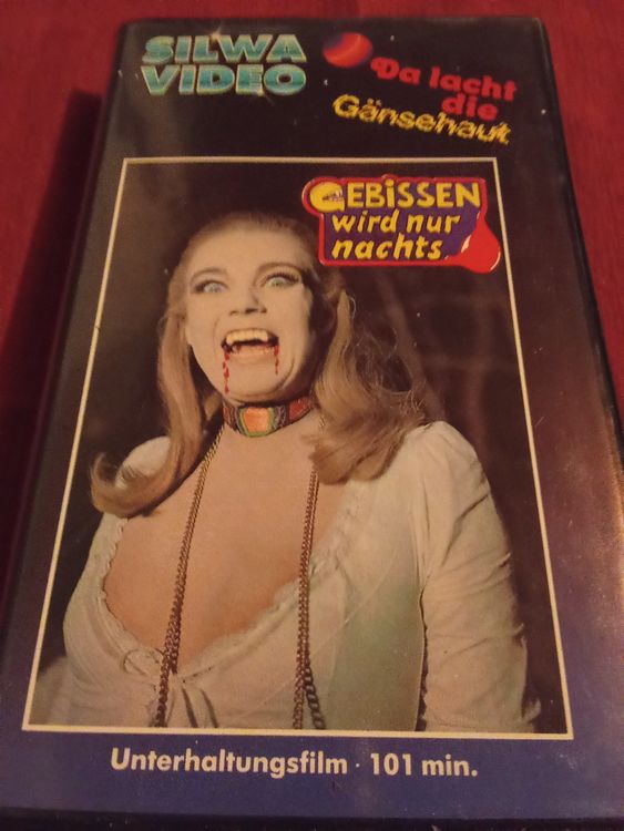 Gebissen wird nur nachts (BRD 1970/71) Silwa Video VHS U-114 (Gebraucht