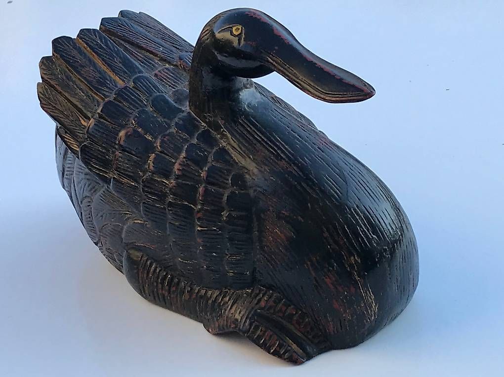 Statuette: Grand canard en bois massif – Usato da Estavayer-le-Lac venduto da mar_2s6b