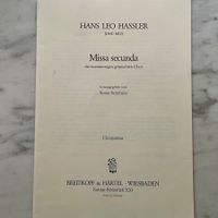Hassler, Missa secunda, Chorpartitur