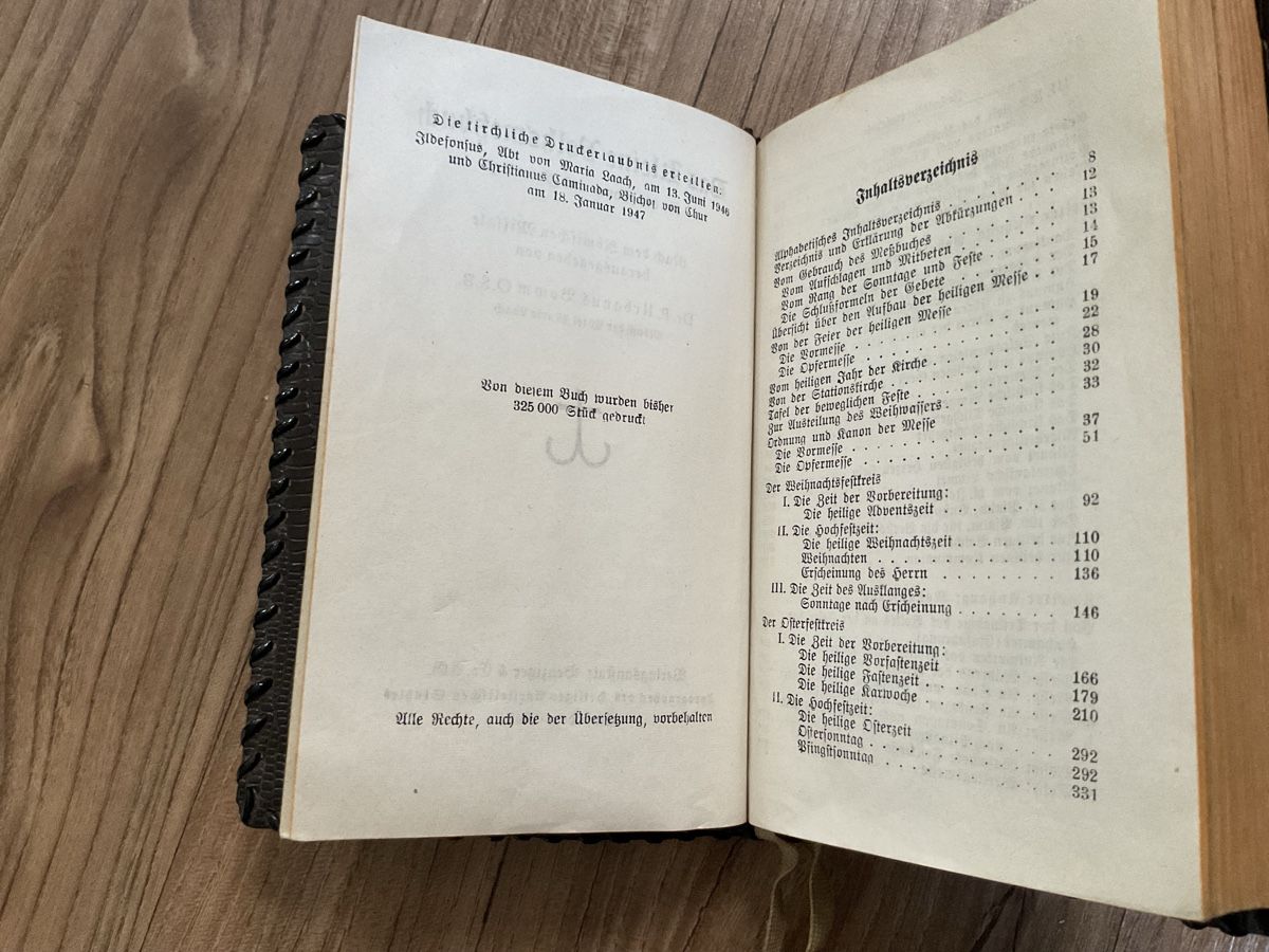 Libri: Das kleine Volksmessbuch 1947 – Usato da Unterägeri venduto da Sukal 4