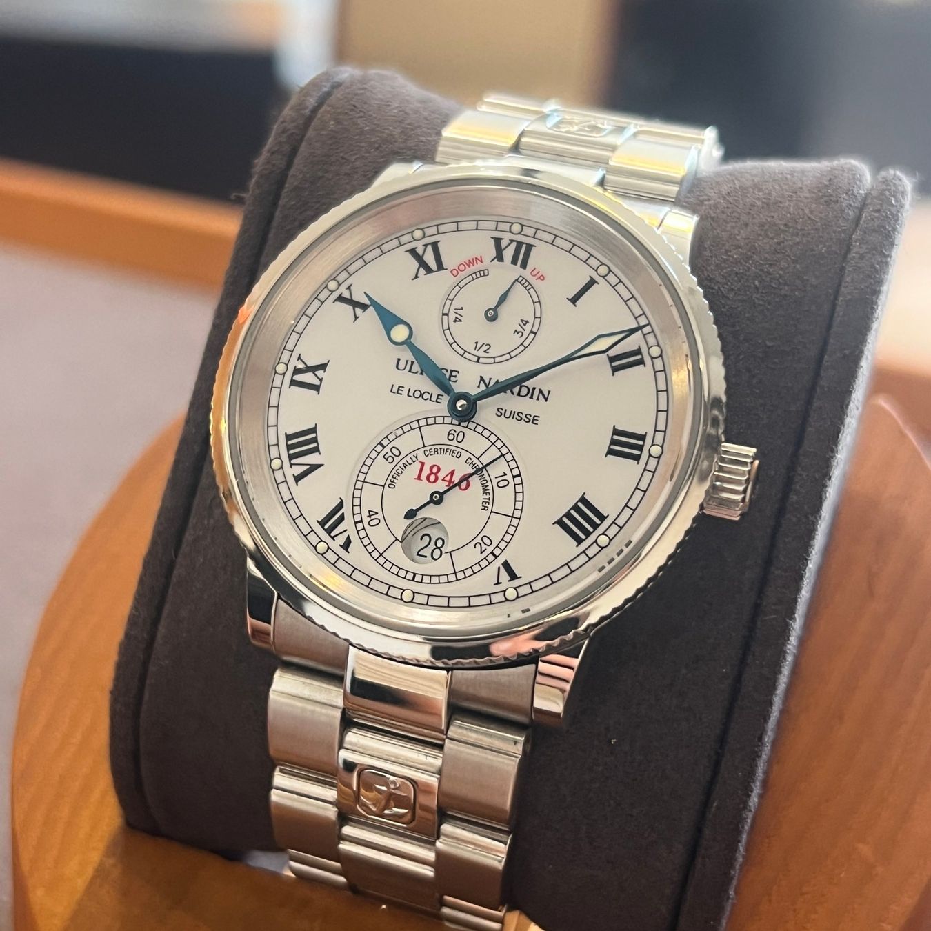 Ulysse Nardin Montres: Ulysse Nardin Marine White Dial Full Set 263-22 – D'occasion à Carouge GE par Watchaser 2