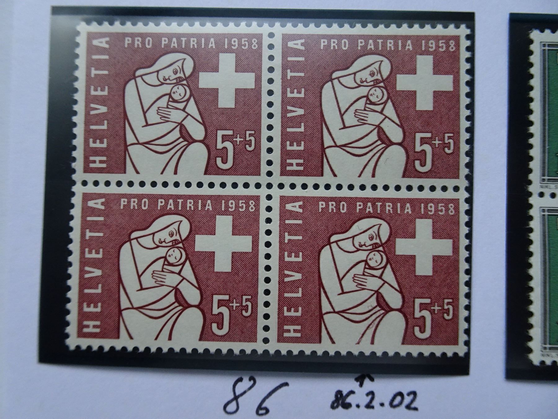 Tutti i francobolli: PP 1958** – Nuovo (secondo la descrizione) da Aadorf venduto da Chnorli-Furz 1
