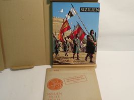 Buch 1971 Sizilien inkl. Kunstblätter NOS