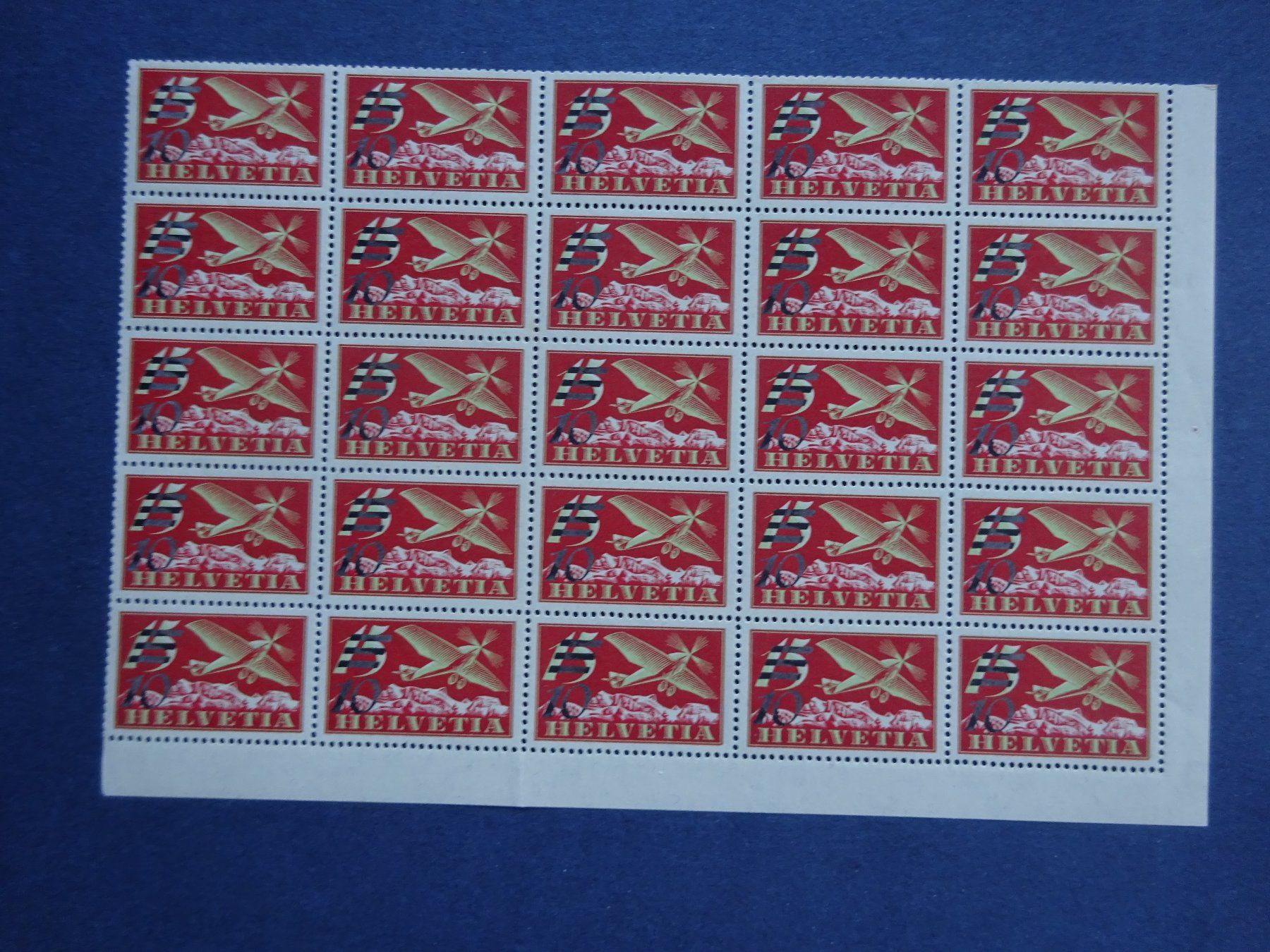 Alle Briefmarken: F19a Bogen postfrisch** mit Abart – Neu (gemäss Beschreibung) aus Appenzell-Steinegg von adi1975