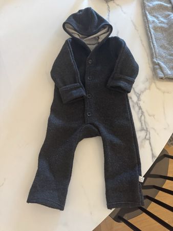 Disana Overall Grösse 74/80 grau mit Kapuze 🩶