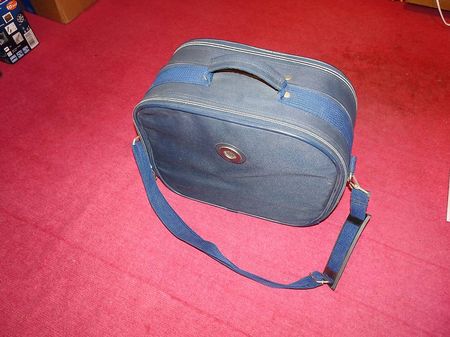 Reisetasche blau, Antiquität
