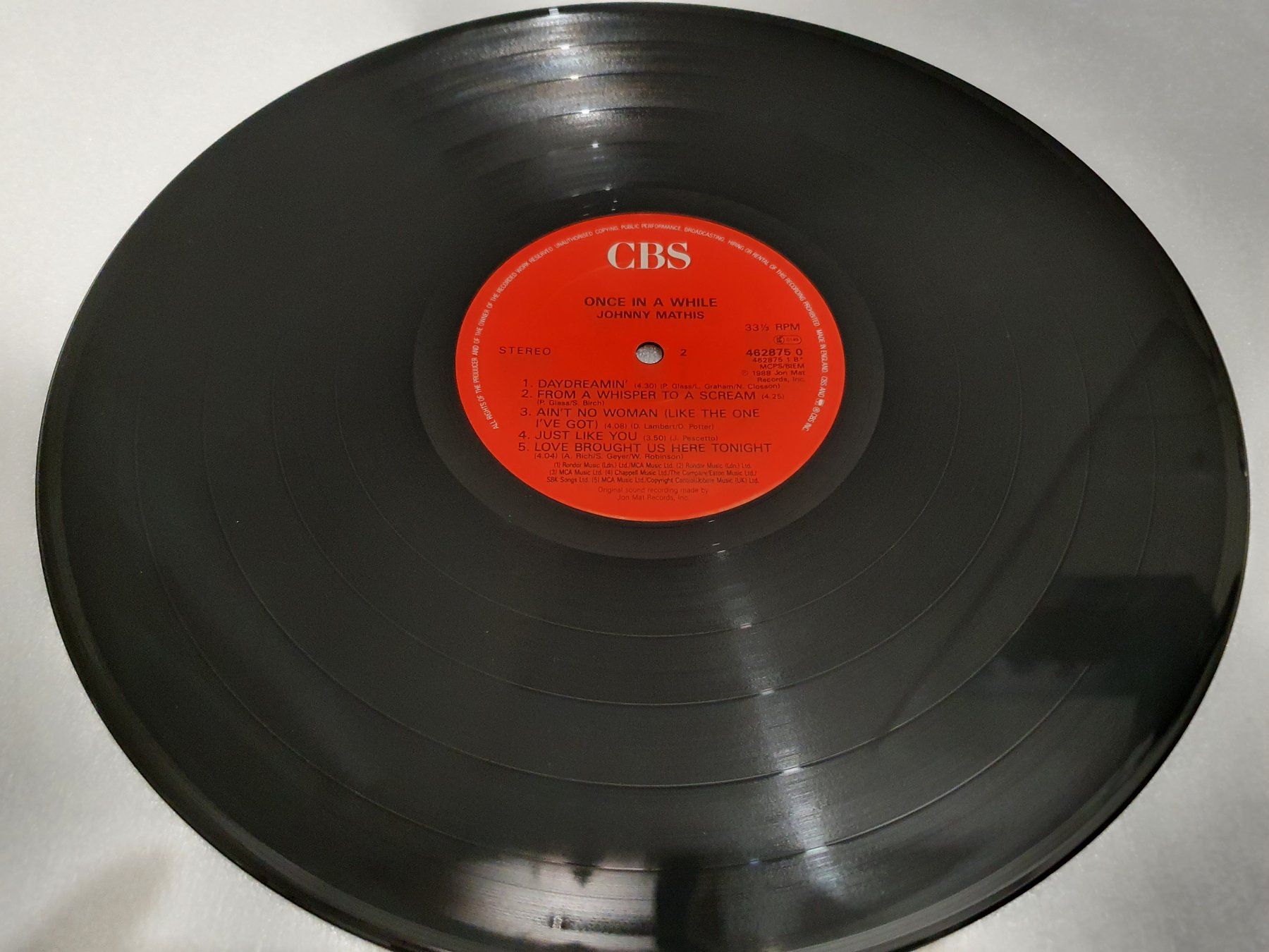 Schallplatten: Johnny Mathis – Once In A While – Gebraucht aus Uster von Vinyl-Leidenschaft 5