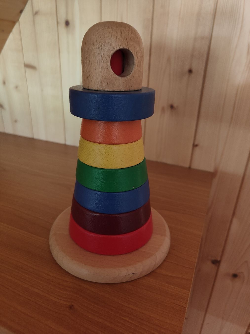 Giocattoli: Holz Ring-Pyramide – Usato da Leibstadt venduto da winterzeit2000