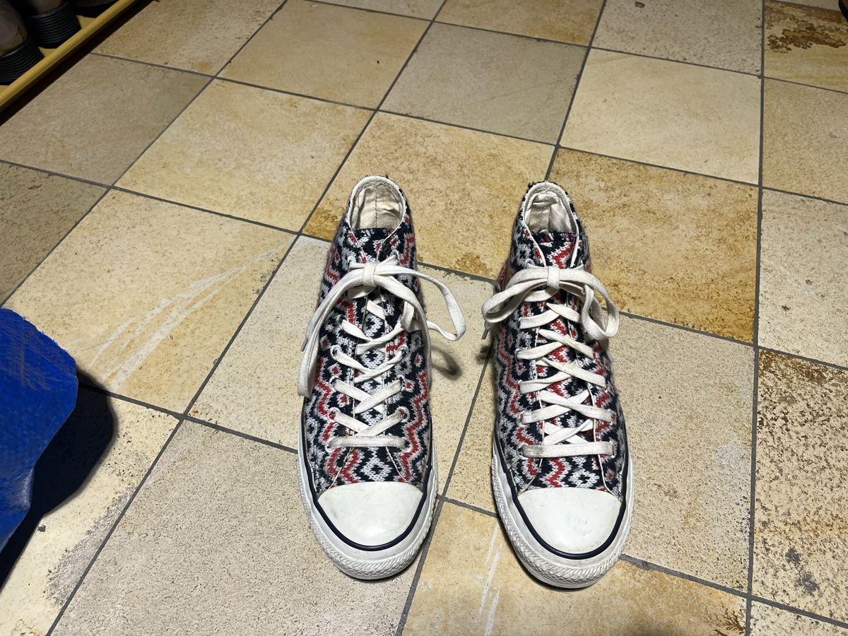 Converse Scarpe da uomo: Converse All Star mit einzigartigem Strickmuster – Usato da Riehen venduto da Louloulila 2