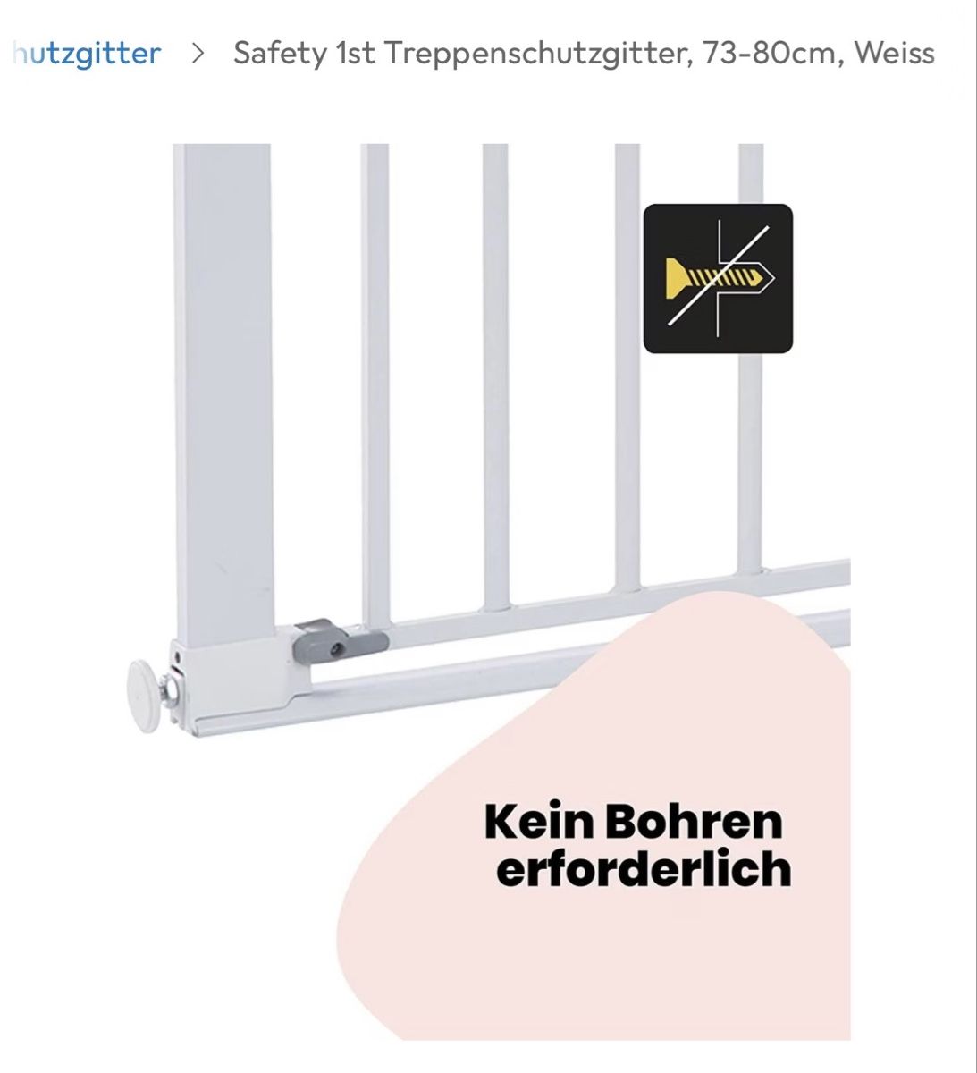 Tutto per la sicurezza: Treppenschutzgitter der Marke Safety1st – Usato da Oberneunforn venduto da Jami1202 5
