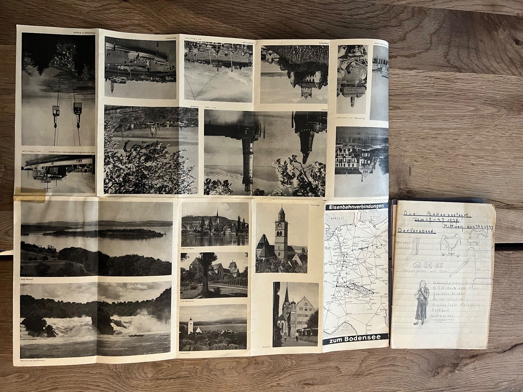 Ansichtskarten: Dokumentation Schulreise Bodenseefahrt 1937 (KoA ) – Gebraucht aus Hermetschwil-Staffeln von militaria-schweiz 2
