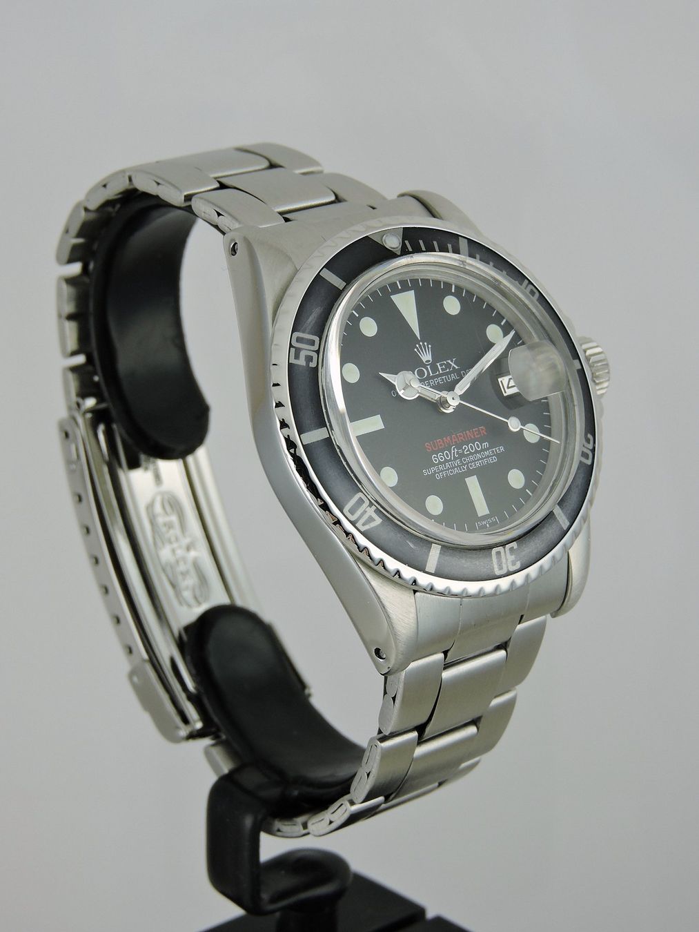 Rolex Orologi: 1972 Rolex Luminova Red Submariner 1680 MK8 – Usato da Bern venduto da Vintage-Oyster 2