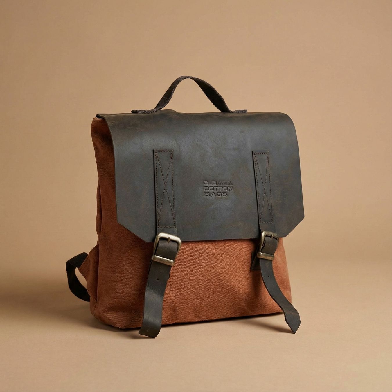 Zaini: Rustic Leather & Canvas Backpack - Autumn Essential! – Nuovo e nell'imballaggio originale da Basel venduto da ahm_99cw