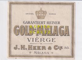 Etikette - Gold-Malaga Vièrge /bd