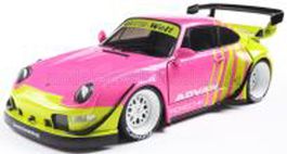 PORSCHE - 911 RWB BODYKIT COUPE 2024 - PINK YELLOW 1/18 NEU