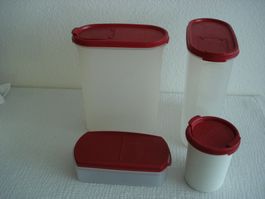 4 verschiedene Tupperware Aufbewahrungsbehälter Box