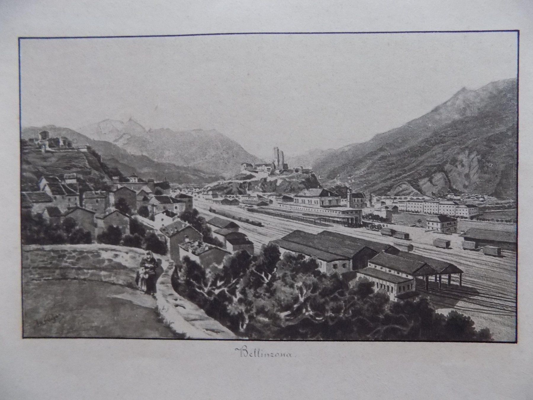 Stiche: Bellinzona Kupferdruck – Gebraucht aus Risch von Antikfee 2