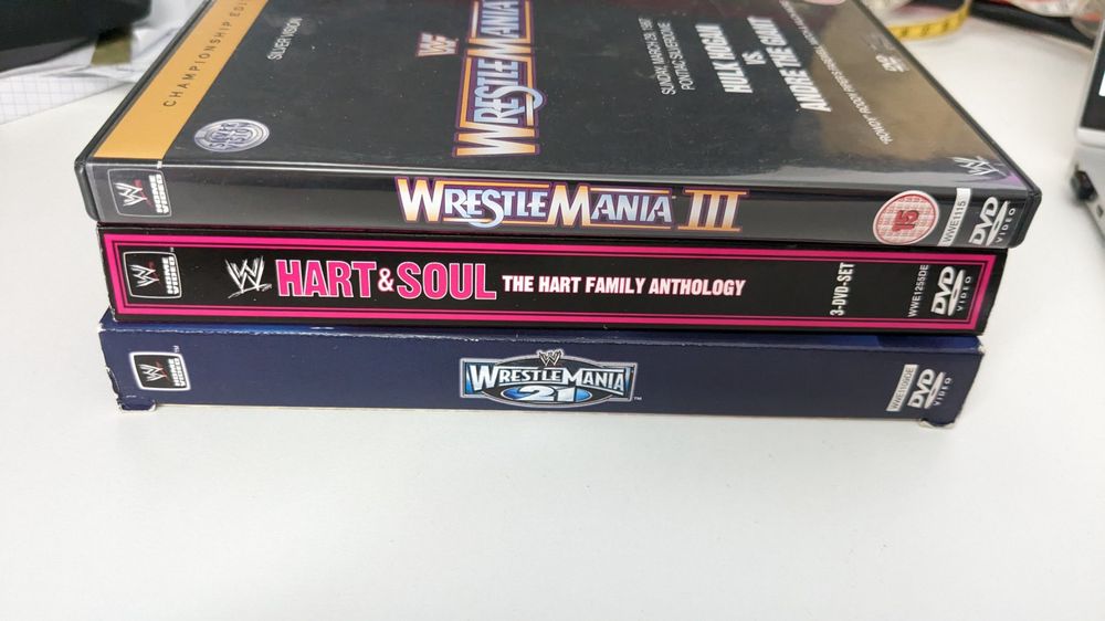 3 x WWE DVDs - Wrestlemania 21, Wrestlemania 3, Hart & Soul | Kaufen ...