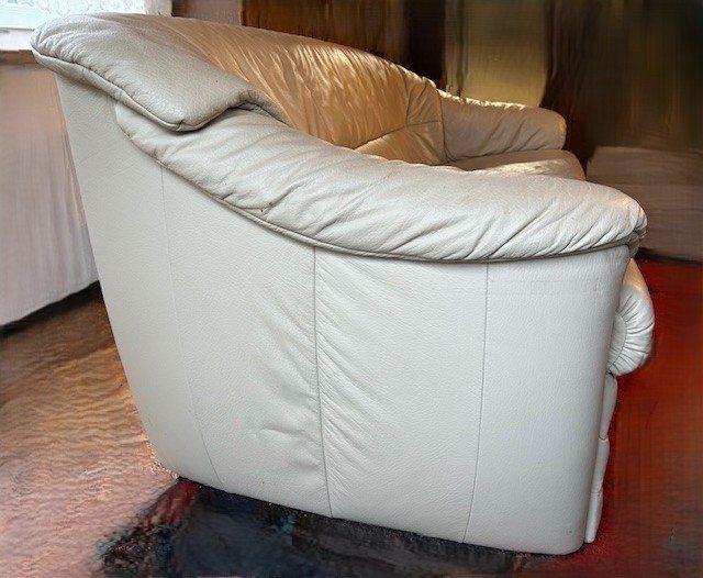 Divani: Leder Sofa, beige – Usato da Flumenthal venduto da Uranus26 1