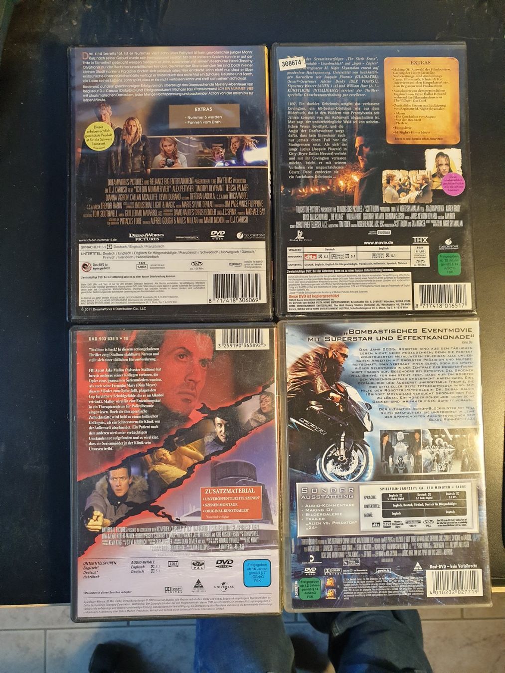 Alle DVDs: 4 DVDs Thriller/Action Top Zustand! – Gebraucht aus Kulmerau von fel_r5fj 1