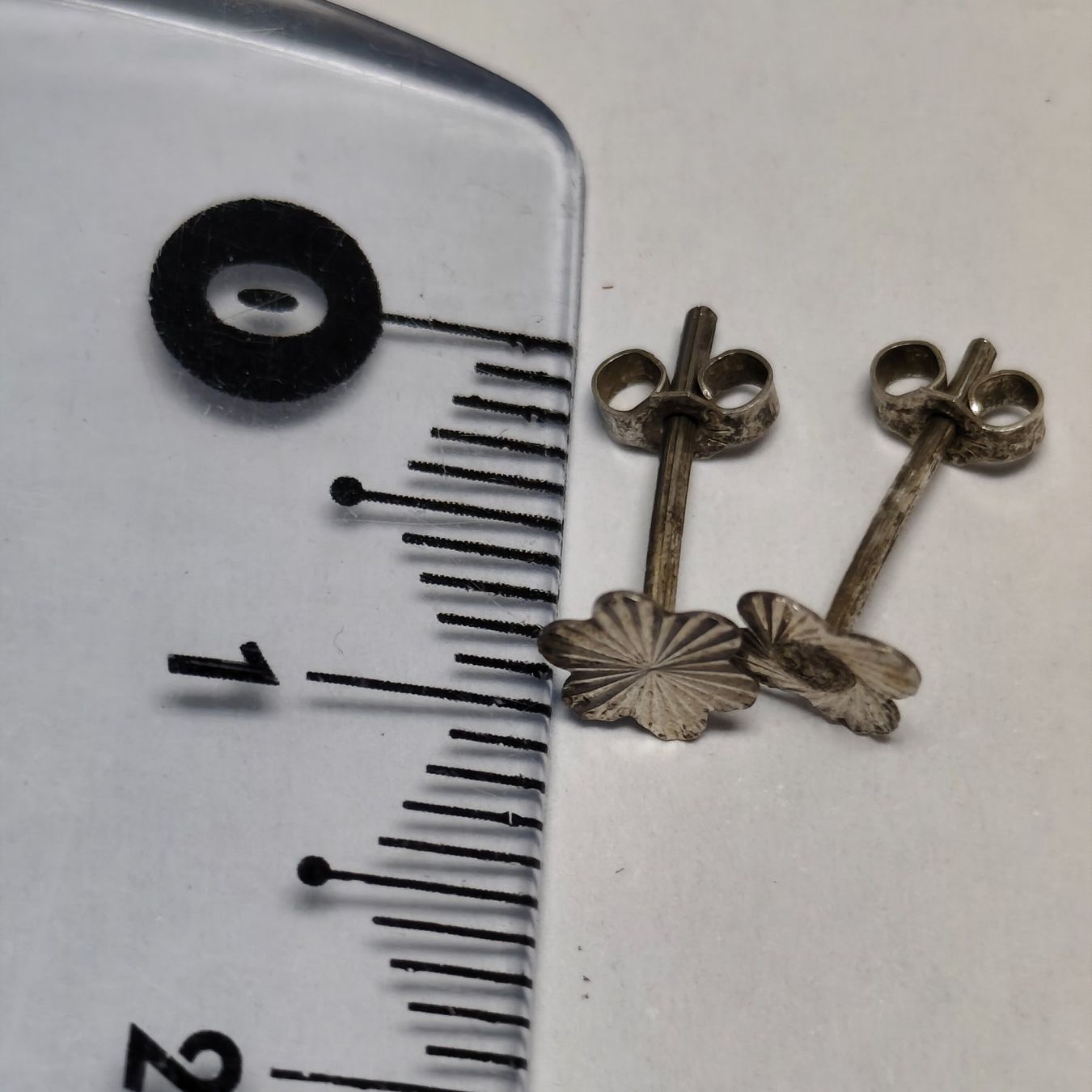 Orecchini pendenti & Orecchini a lobo: Vintage Silver silber Stud Earrings Boucles d'Oreilles #A4 – Usato da Châtelaine venduto da Tropic.Watch2 2