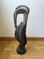 Vintage African Hornbill Wood Carving (48cm) – Mid-Century S