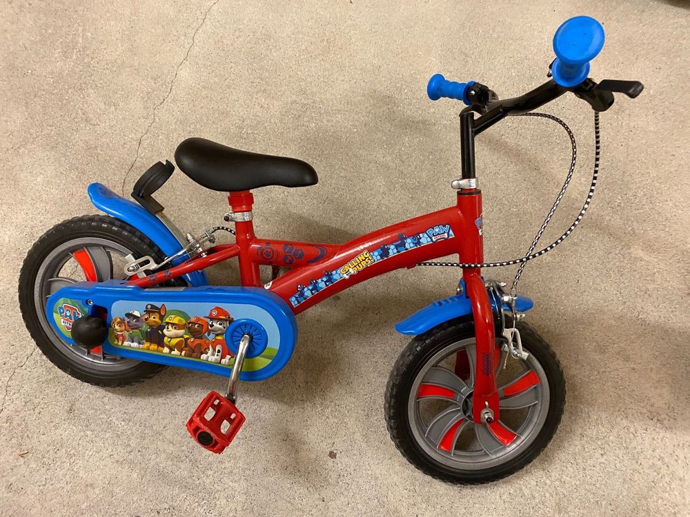 Vélo pour Enfant 12 Pouces Pat Patrouille