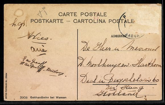 Cartes postales: Wassen, Streckenabschnitt der Gotthardba – D'occasion à Berlin par bartko-reher 1