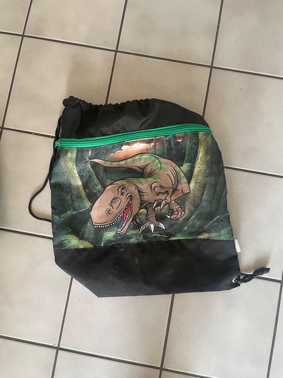 Personalisiert Dinosaurier Rucksack-Set - 3-teilig Mit Namensdruck Für Kinder