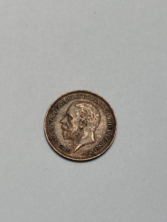 Réplique Pièce Britannique Shilling 1932 – Plaqué Argent 925, Cadeau Collectionneur