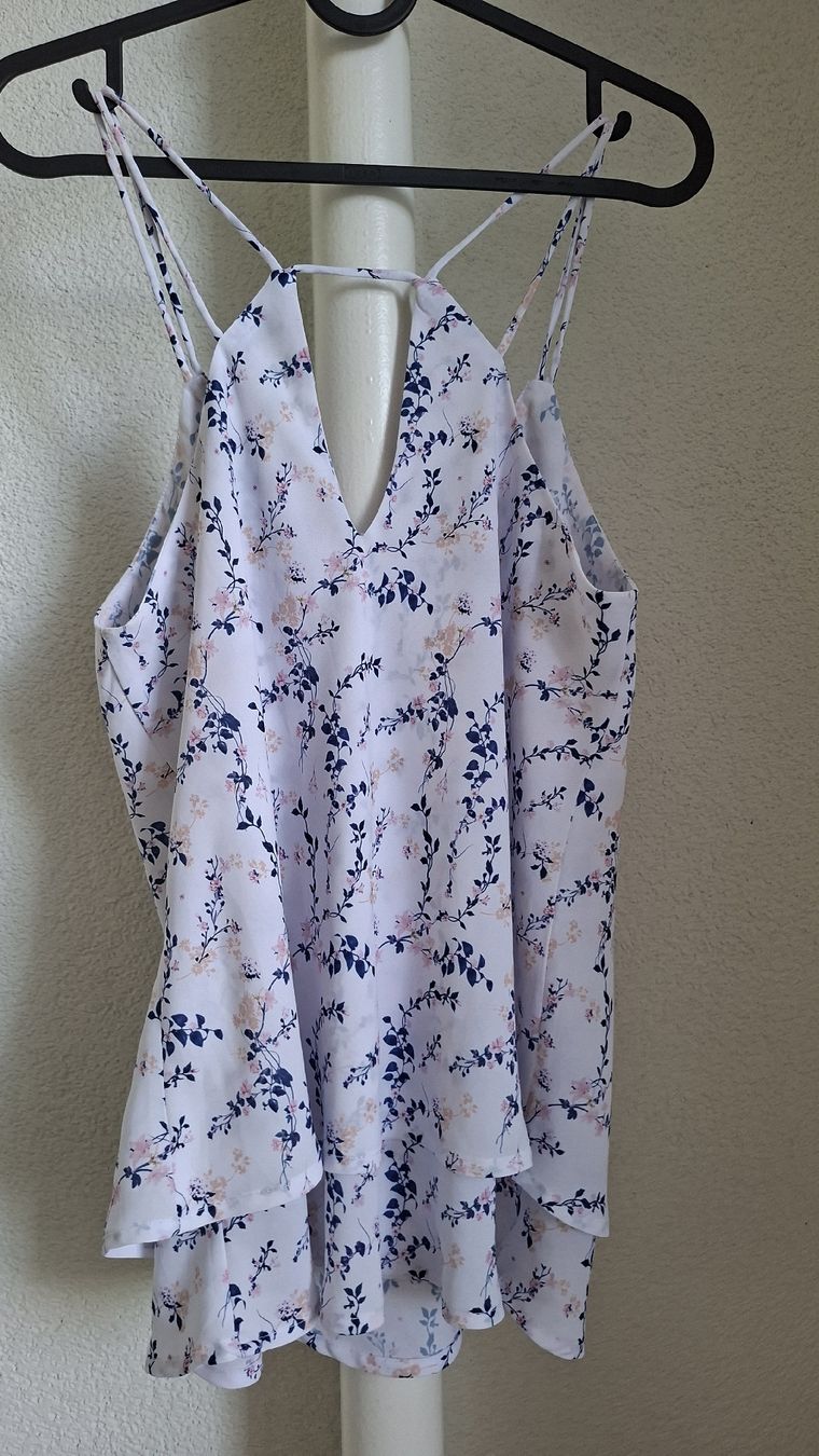Tops: Trägertop Blumenmuster Grösse XS  – Gebraucht aus Basel von Lovintage 1