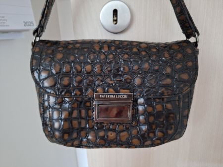 Caterina Lucchi - edle Ledertasche im Krokolook