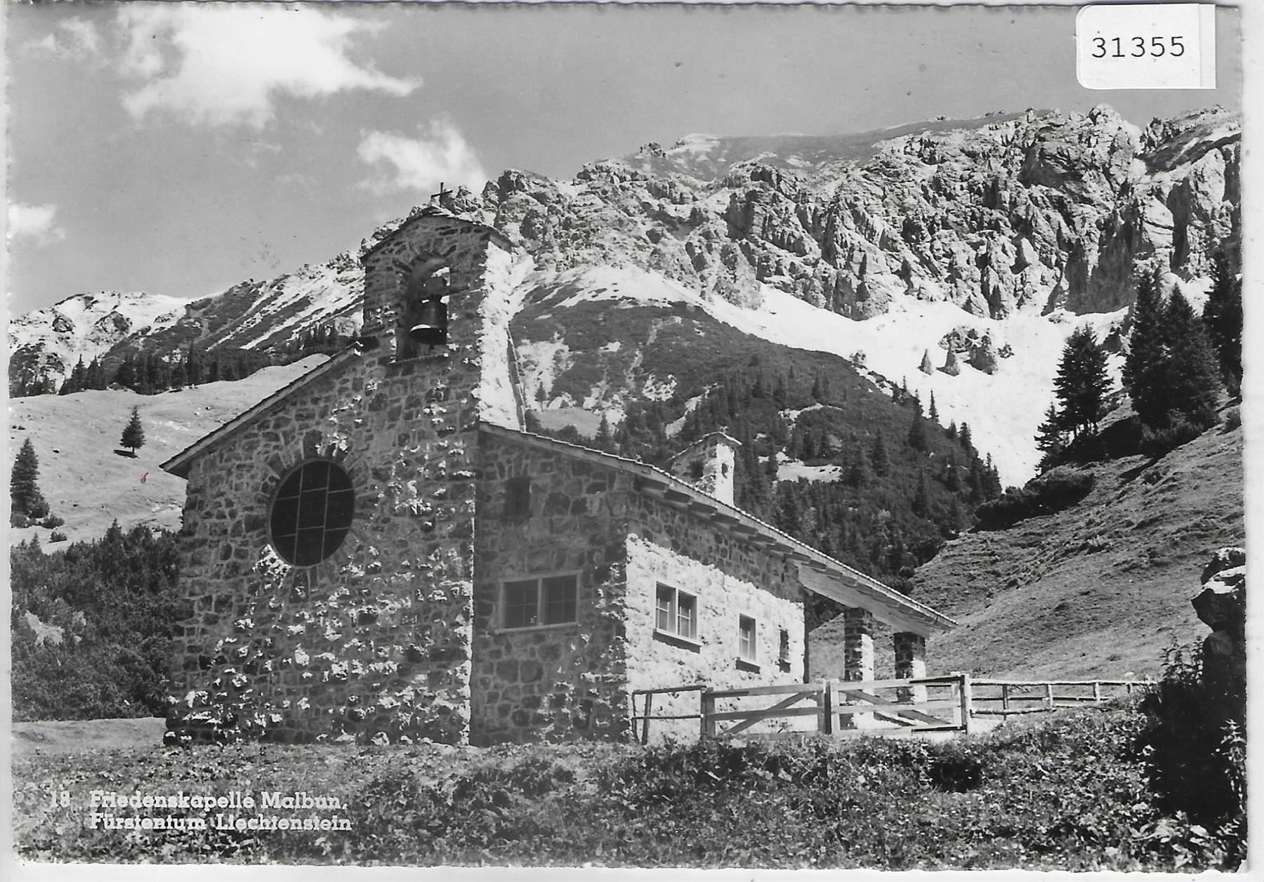 Ansichtskarten: Friedenskapelle Malbun FL – Gebraucht aus Ettingen von Kartenplanet