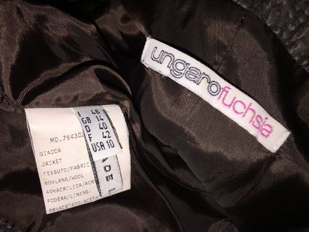 Veste / Jacke  UNGARO Fuchsia  Taille / Grosse 40.....