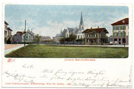 WIL Untere Bahnhofstrasse - Balkenstempel BRAUNAU