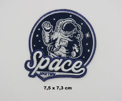 ASTRONAUT SPACE JOURNEY - Aufbügler - Stickerei - 7,5x7,3cm