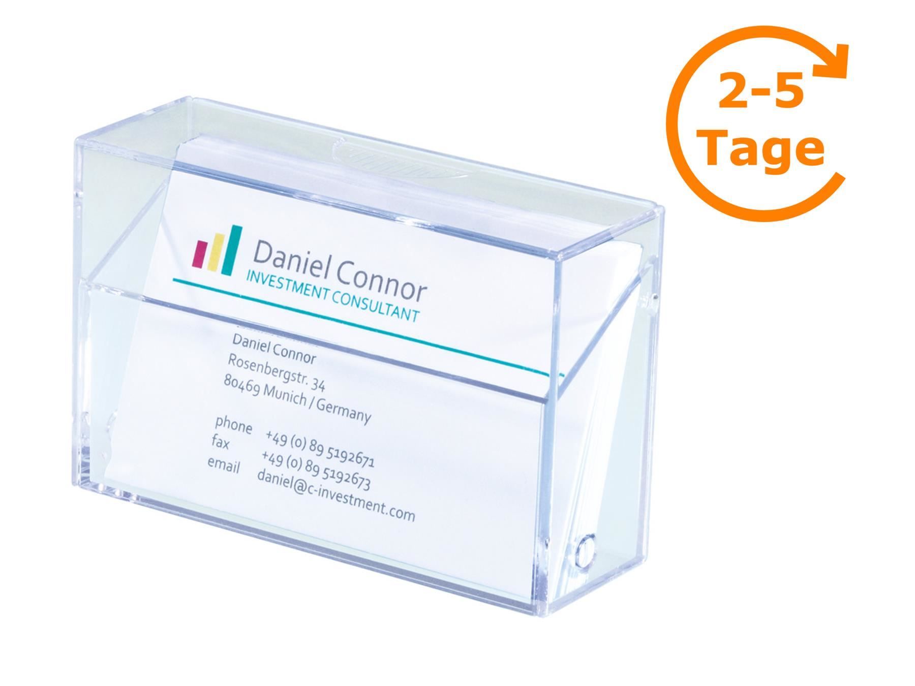 Sistemi di archiviazione: Visitenkarten-Box, A8, Hartplastik – Nuovo e nell'imballaggio originale da St. Gallen venduto da cointec