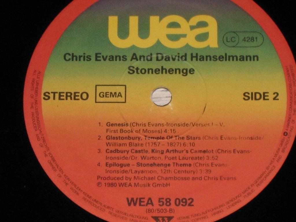 Schallplatten: LP - CH.EVANS & D.HANSELMANN-STONEHENGE – Gebraucht aus Steckborn von Quo7 2