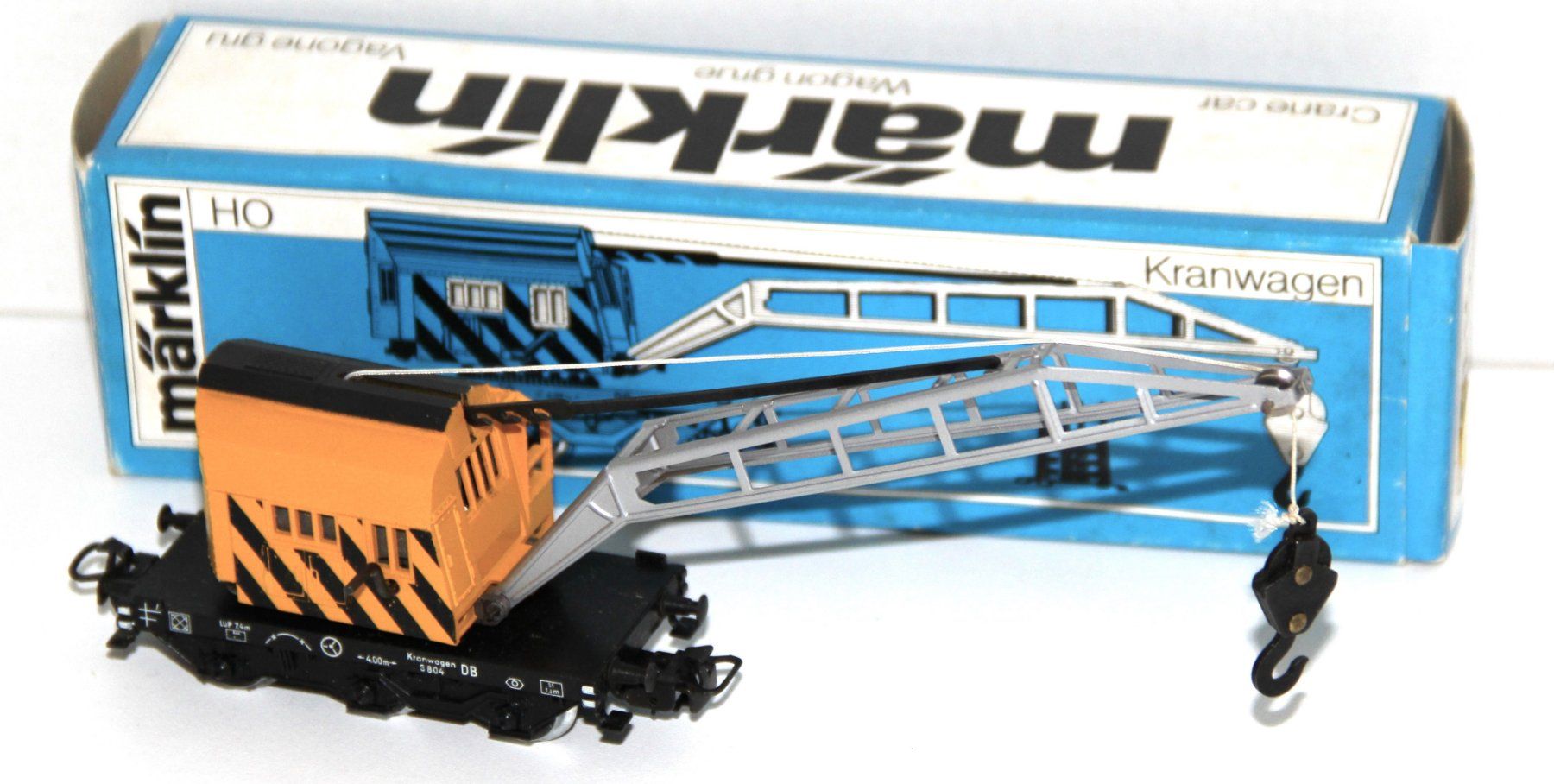 Märklin Modellini di ferrovie: Märklin 4671 - Kranwagen - Spur HO – Usato da Giebenach venduto da eurosportler