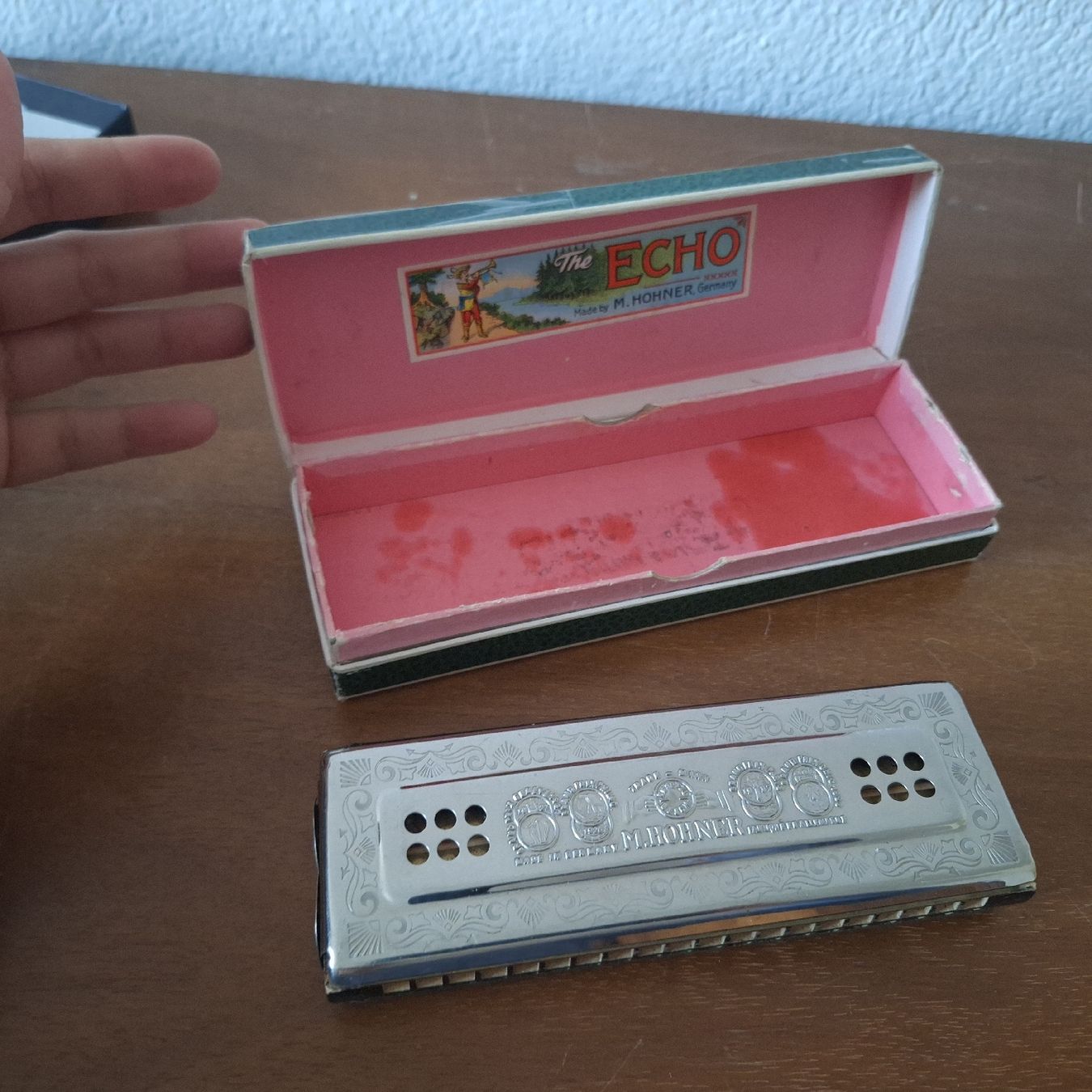 Hohner Strumenti musicali: Versand möglich. Hohner Echo Mundharmonika – Usato da Winterthur venduto da Goldpipau 1
