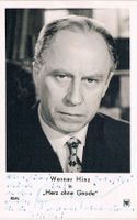 Werner Hinz 1903-85 Autogramm signiert Vintage Foto 9x14cm