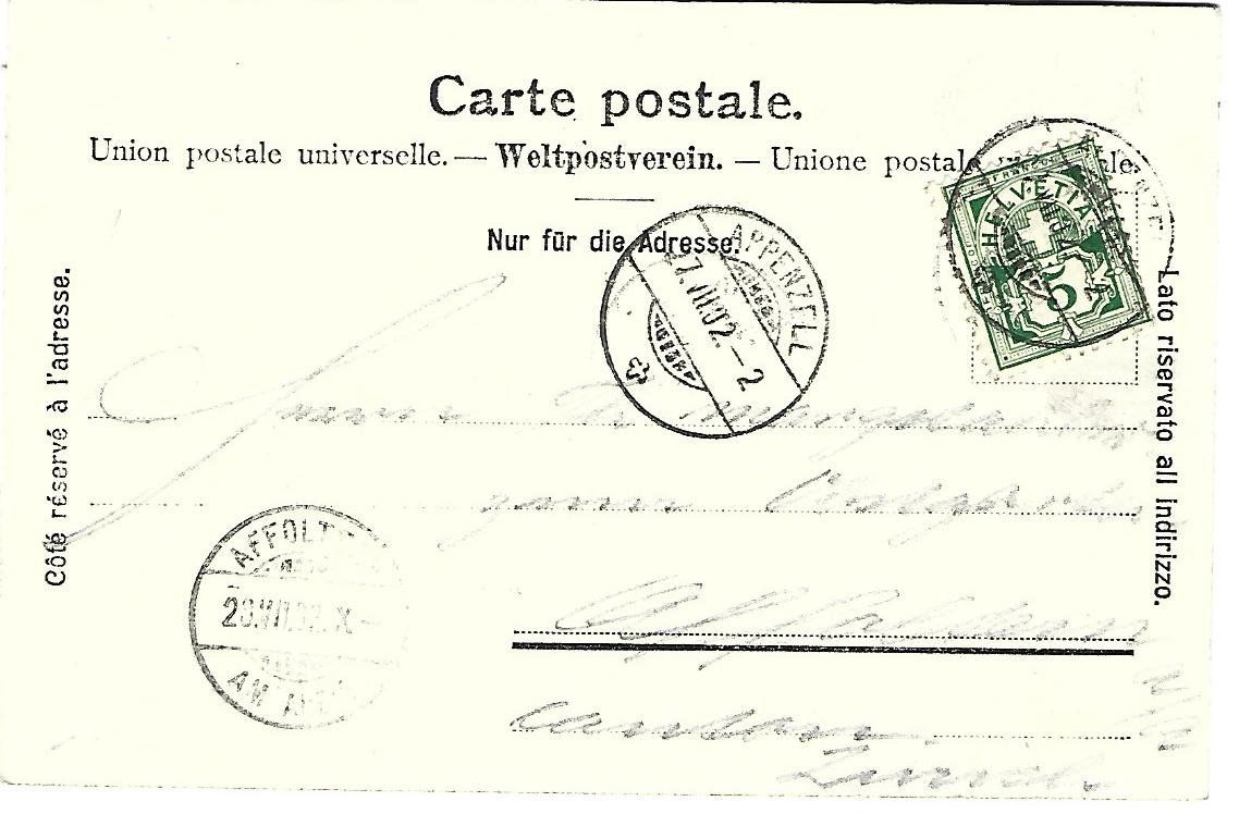 Cartoline postali: Meglisalp Gasthaus – Usato da Wetzikon ZH venduto da Brulu100 1