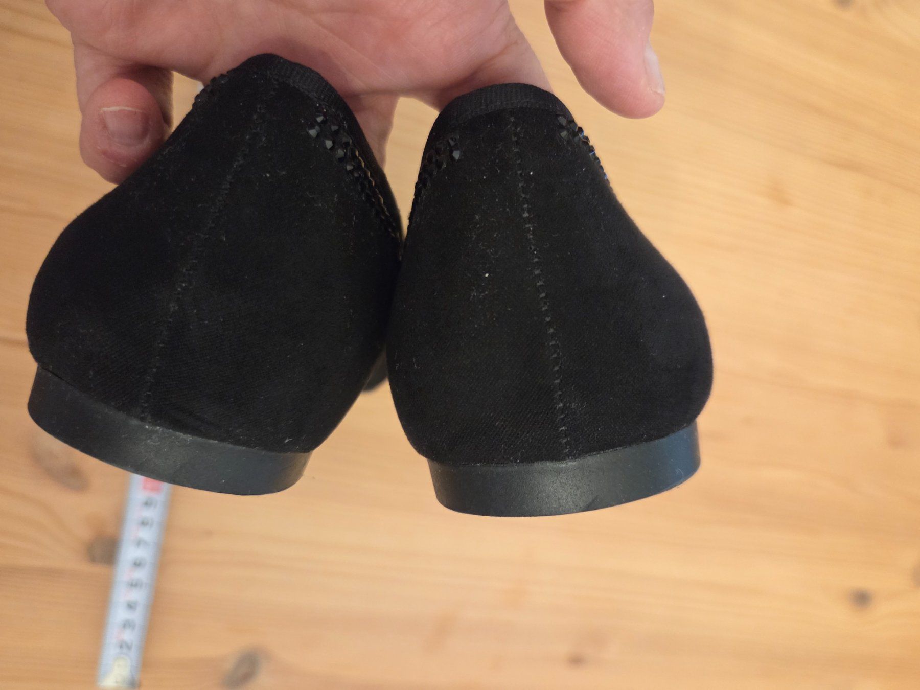 Graceland Scarpe da donna: schwarze Ballerina, schwarzer Strass, 38.5/39 – Usato da Liestal venduto da ITOlio 2